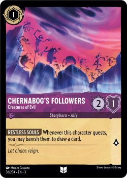 Into the Inklands - 036/204 - Chernabog's Followers - Creatures of Evil - Uncommon