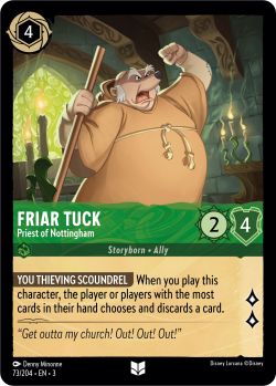 Into the Inklands - 073/204 - Friar Tuck - Priest of Nottingham - Uncommon