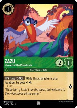 Into the Inklands - 093/204 - Zazu - Steward of the Pride Lands - Common