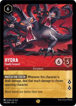 Into the Inklands - 108/204 - Hydra - Deadly Serpent - Legendary