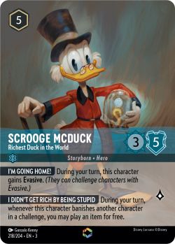 Into the Inklands - 218/204 - Scrooge McDuck - Richest Duck in the World (Enchanted) - Enchanted
