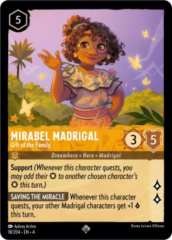 Ursula's Return - 018/204 - Mirabel Madrigal - Gift of the Family - Super Rare