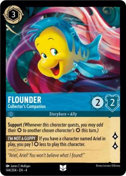 Ursula's Return - 144/204 - Flounder - Collector's Companion - Uncommon