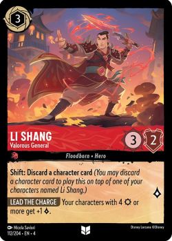 Ursula's Return - 112/204 - Li Shang - Valorous General - Uncommon