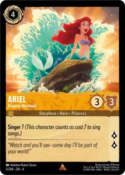 Ursula's Return - 003/204 - Ariel - Singing Mermaid - Rare