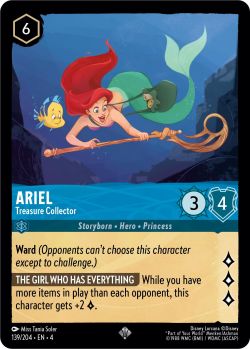 Ursula's Return - 139/204 - Ariel - Treasure Collector - Super Rare