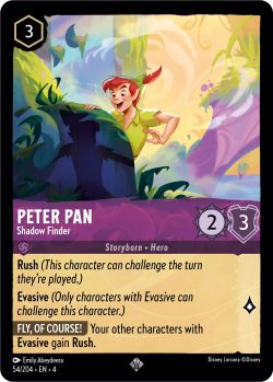 Ursula's Return - 054/204 - Peter Pan - Shadow Finder - Super Rare