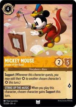 Ursula's Return - 015/204 - Mickey Mouse - Leader of the Band - Uncommon