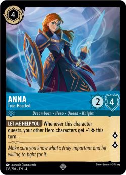 Ursula's Return - 138/204 - Anna - True-Hearted - Super Rare