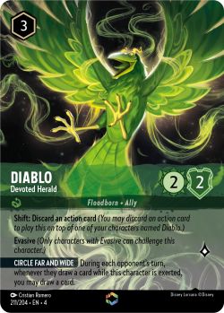 Ursula's Return - 211/204 - Diablo - Devoted Herald (Enchanted) - Enchanted