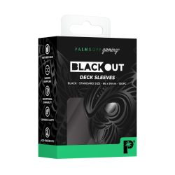 Blackout Deck Sleeves - BLACK - Palms Off Gaming