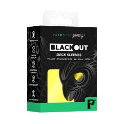 Blackout Deck Sleeves - Yellow - Palms Off Gaming
