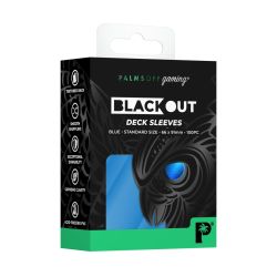 Blackout Deck Sleeves - BLUE - Palms Off Gaming