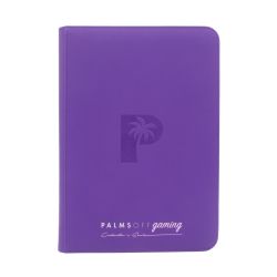 Collector's Series PURPLE TOP LOADER Zip Binder - CLEAR (216 Capacity) - Palms Off Gaming