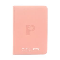 Collector's Series PINK TOP LOADER Zip Binder - CLEAR (216 Capacity) - Palms Off Gaming