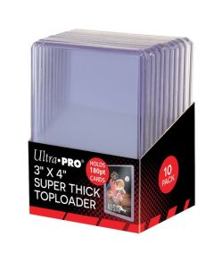 ULTRA PRO Toploader - 3 x 4 Super Thick 180pt Toploader 10ct