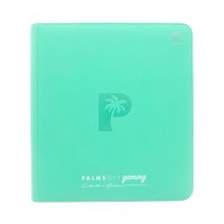 Collector's Series 12 Pocket Zip Trading Card Binder - TURQUOISE - Palms Off Gaming