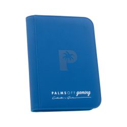 Collector's Series 4 Pocket Zip Trading Card Binder - BLUE - Palms Off Gaming