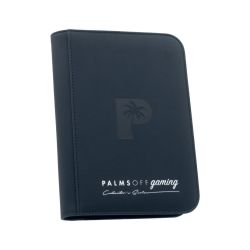 Collector's Series 4 Pocket Zip Trading Card Binder - NAVY BLUE - Palms Off Gaming