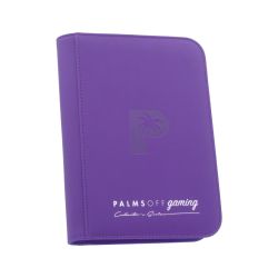 Collector's Series 4 Pocket Zip Trading Card Binder - PURPLE - Palms Off Gaming