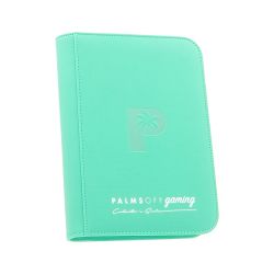 Collector's Series 4 Pocket Zip Trading Card Binder - TURQUOISE - Palms Off Gaming