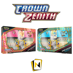 POKÉMON TCG Crown Zenith Shiny Zacian/Zamazenta Figure Box