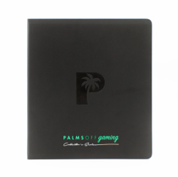 Collector's Series 12 Pocket Zip Trading Card Binder - BLACK - Palms Off Gaming