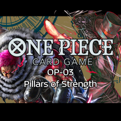 One Piece Card Game Pillars of Strength (OP-03) Booster Display