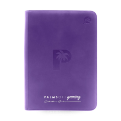 Collector's Series 9 Pocket Zip Trading Card Binder - Purple - Palms Off Gaming