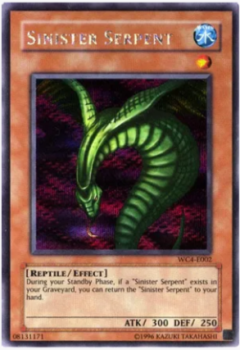 Sinister Serpent - Prismatic Secret Rare - WC4-E002 - Unlimited