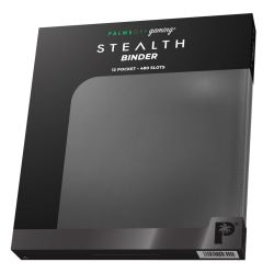 STEALTH 12 Pocket Zip Trading Card Binder - BLACK - Palms Off Gaming