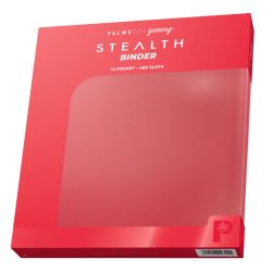 STEALTH 12 Pocket Zip Trading Card Binder - RED - Palms Off Gaming
