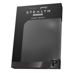 STEALTH 9 Pocket Zip Trading Card Binder - BLACK - Palms Off Gaming