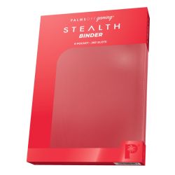 STEALTH 9 Pocket Zip Trading Card Binder - RED - Palms Off Gaming