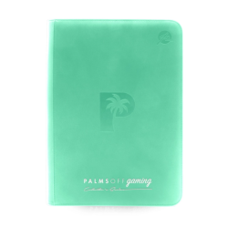 Collector's Series 9 Pocket Zip Trading Card Binder - TURQUOISE - Palms Off Gaming