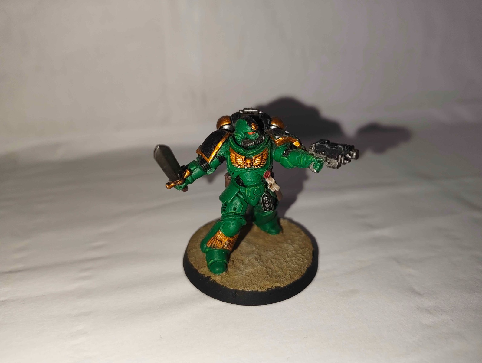 Warhammer Second hand - Assembled: Space Marines: Lieutenant with Power Sword