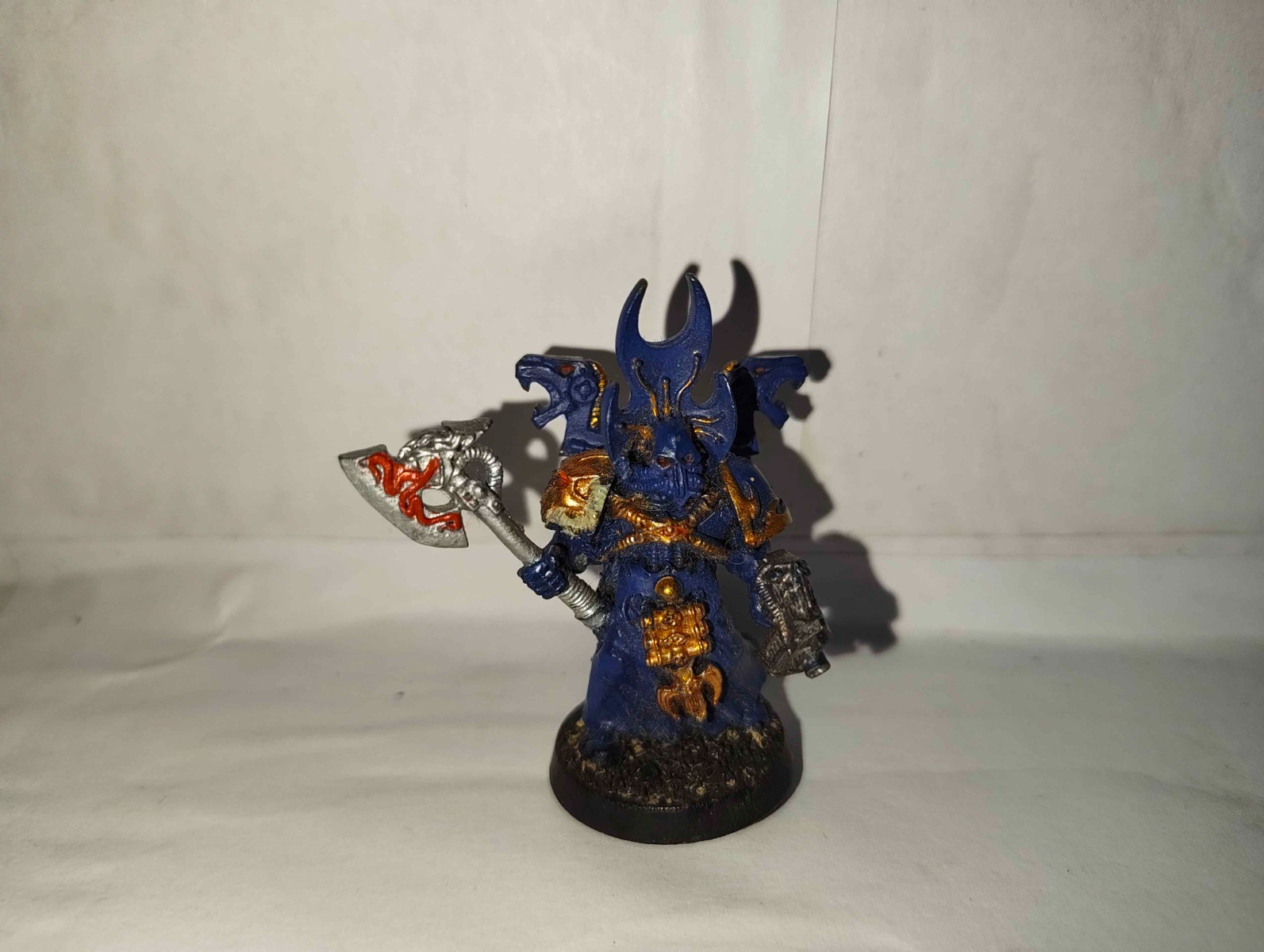 Warhammer Second hand - Assembled: Chaos Space Marines - Sorcerer(Old Sculpt)
