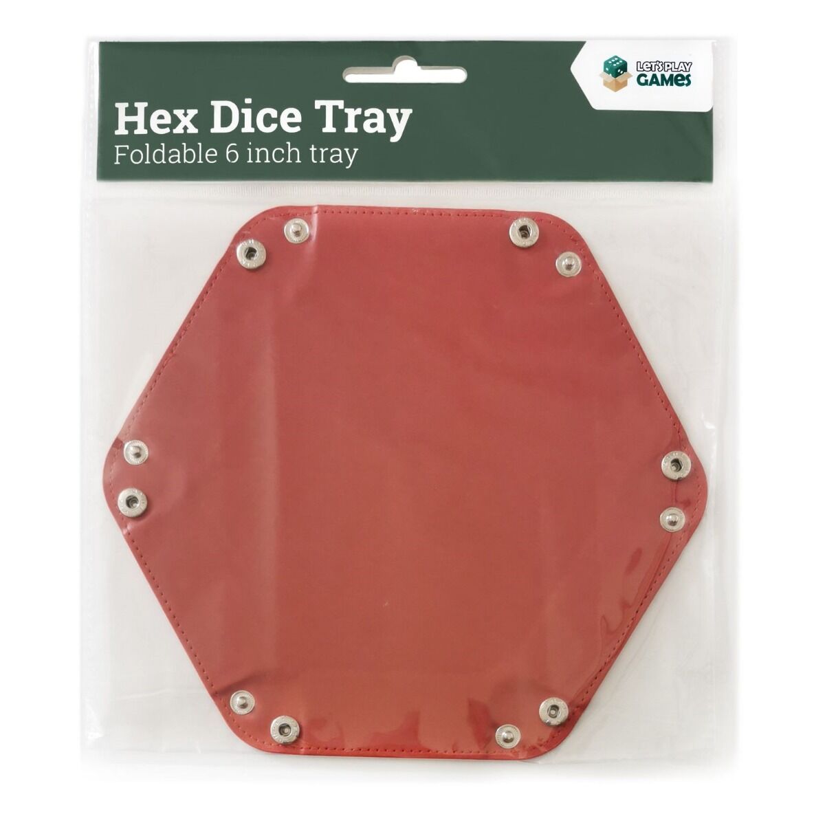 LPG Essentials Hex Dice Tray 6" Red