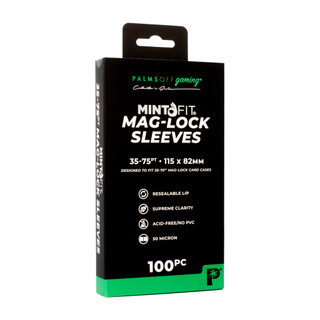 MintFit Mag-Lock Card Case Sleeves (35pt-75pt) - 100pc - Palms Off Gaming