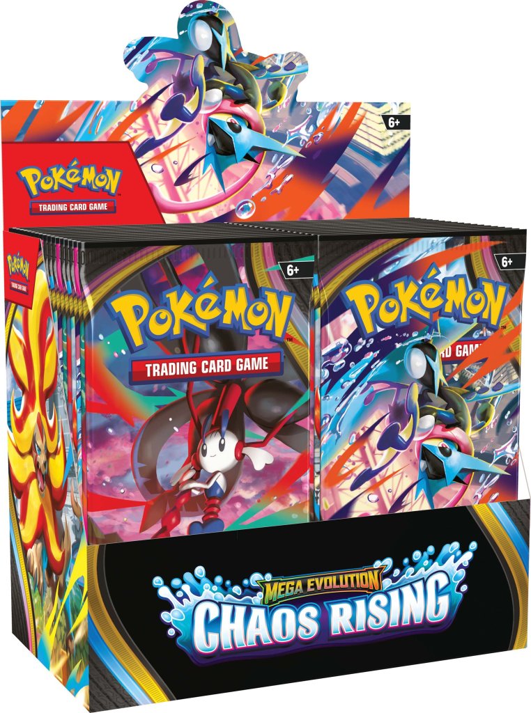 Pokémon TCG: Mega Evolution Chaos Rising Booster Display