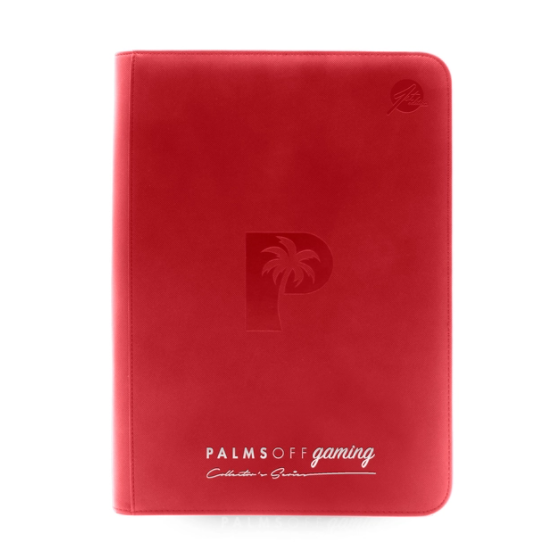 Collector's Series 9 Pocket Zip Trading Card Binder – Red - Palms Off Gaming