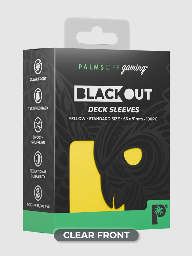 Blackout Deck Sleeves - Standard Size - Yellow