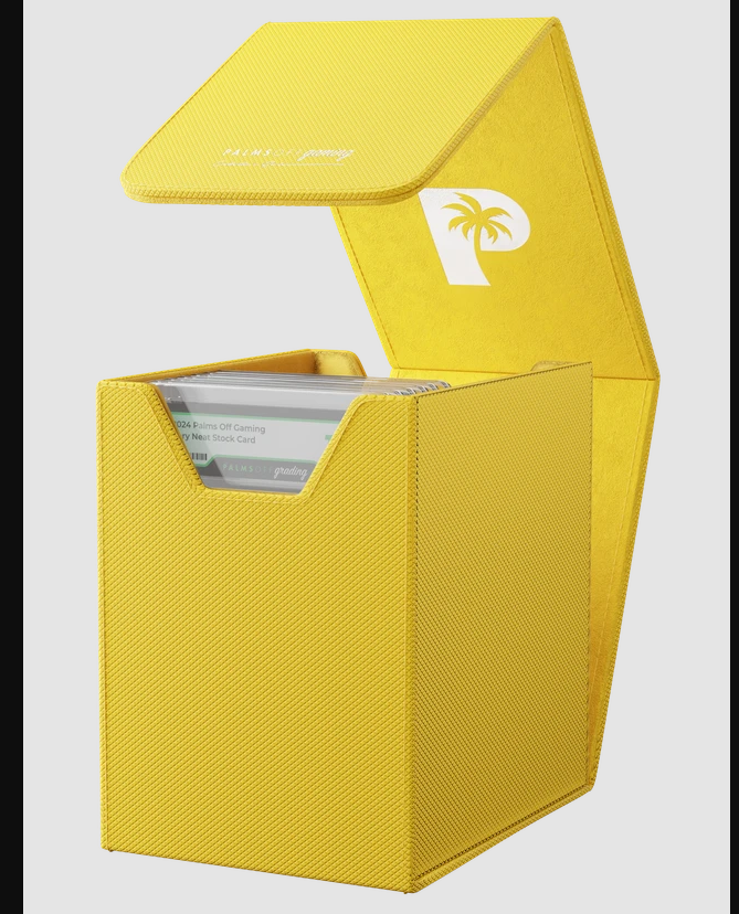 Collector's Series Graded Card Storage Case – Small - Yellow - Palms Off Gaming