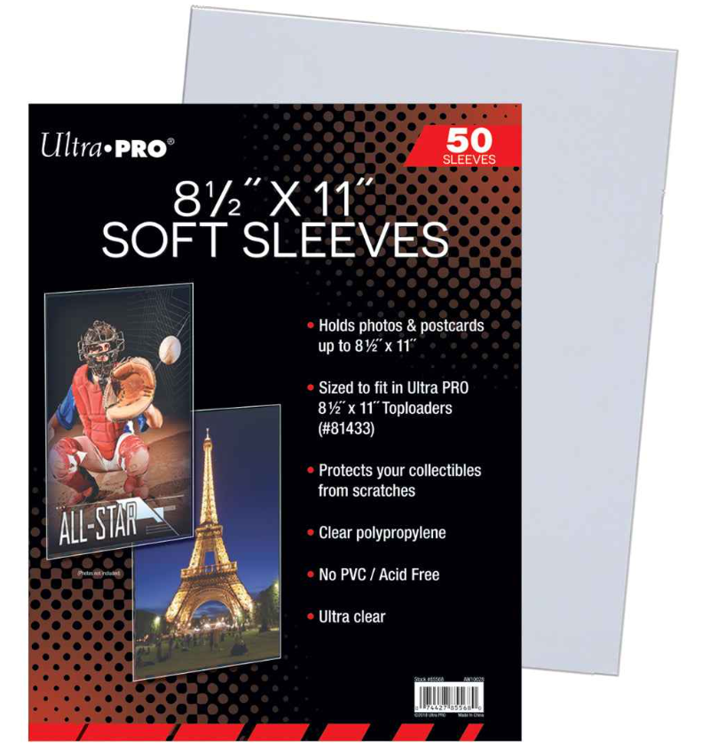 8-1/2" x 11" Soft Sleeves (50ct)