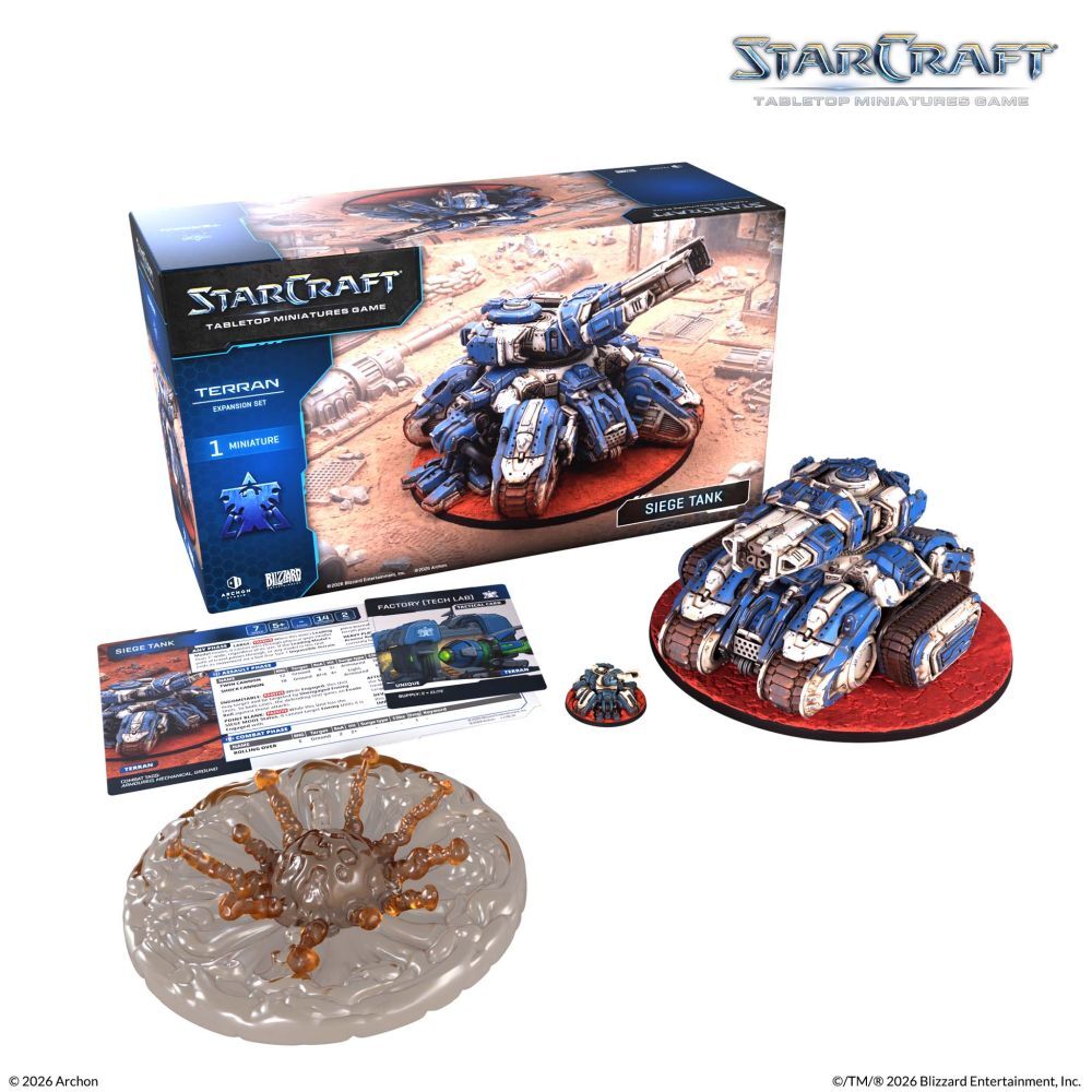 Starcraft Miniatures Games: Terran - Siege Tank - Expansion Set